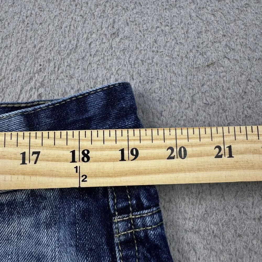 Southpole Shorts Mens 36 Blue Distressed Denim Ripped Jean Relaxed Fit Urban